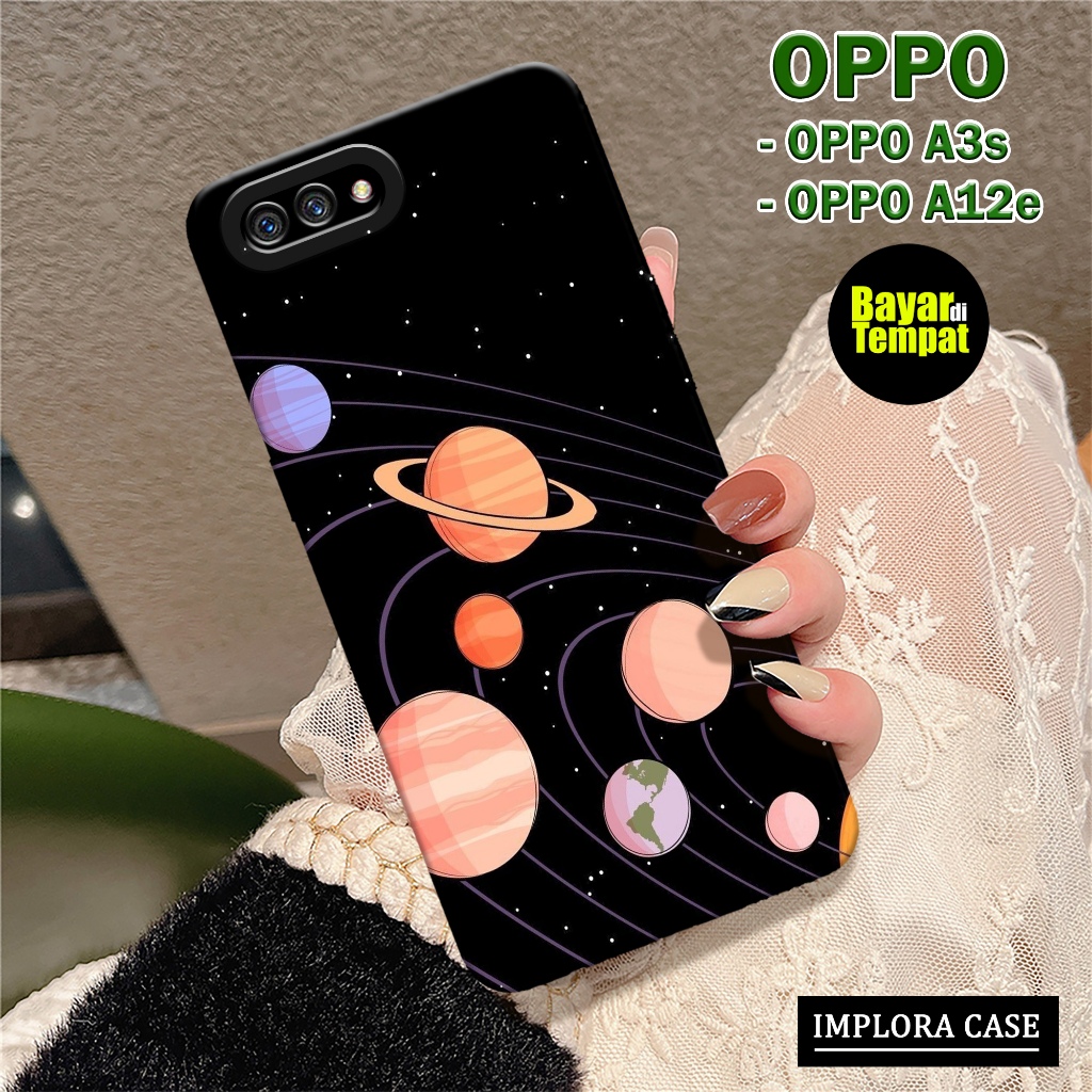 Case Oppo A3s / A12e Motif Astronot IMPLORA CASE Casing Oppo A3s / A12e Softcase Hp Oppo A3s / A12e 