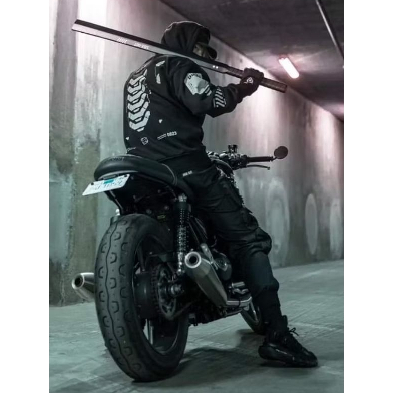 BLACK NINJA VRTB-02 | Cyberpunk Hoodie | Techracer Techwear - Tactical Jacket