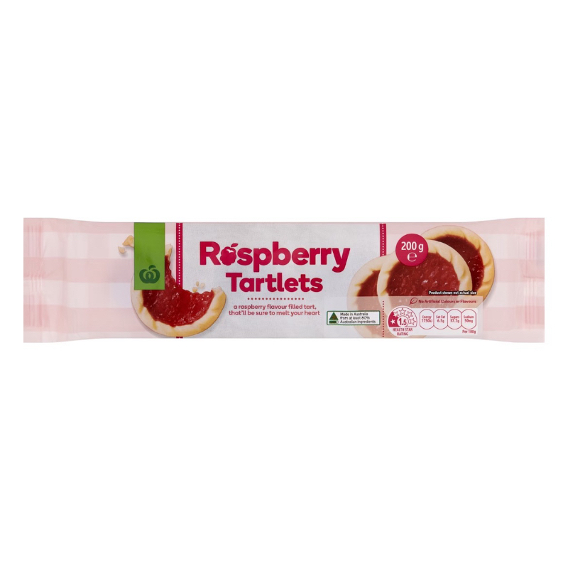 

Woolworths Raspberry Tartlets 200g