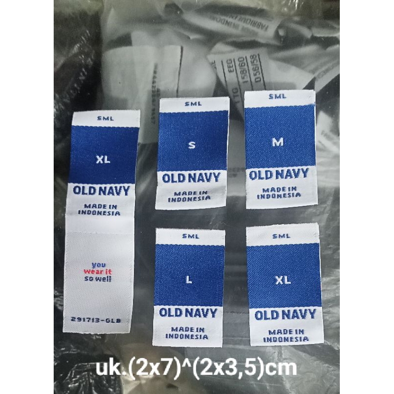 

label merek brand merek label (main size care misc) label tag oldnavy