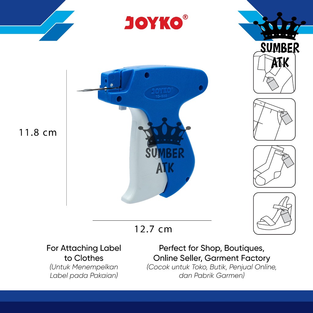 

HenJO Tag Gun Alat Tembak Label Joyko TG-600 TG-610 NEED-6 TPN-1 TPN-0 TPN-A00 Jarum dan TAG PIN