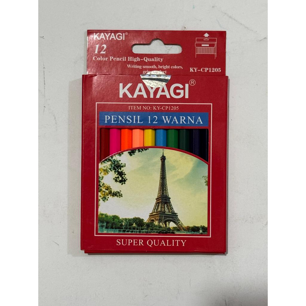 

(1 Set) Pensil Warna Kayagi 12,24 Warna Pendek Panjang / Color Pencil Kayagi 12,24 Warna