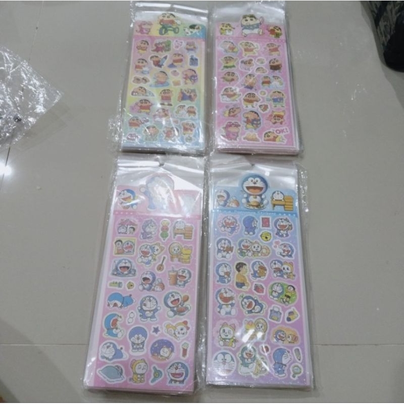 

[COD] Stiker Hologram Motif Shinchan / Doraemon