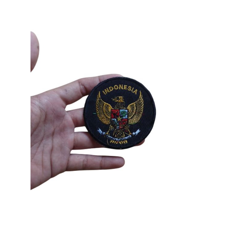 Patch Bordir Reproduksi Logo Garuda Indonesia Bulat