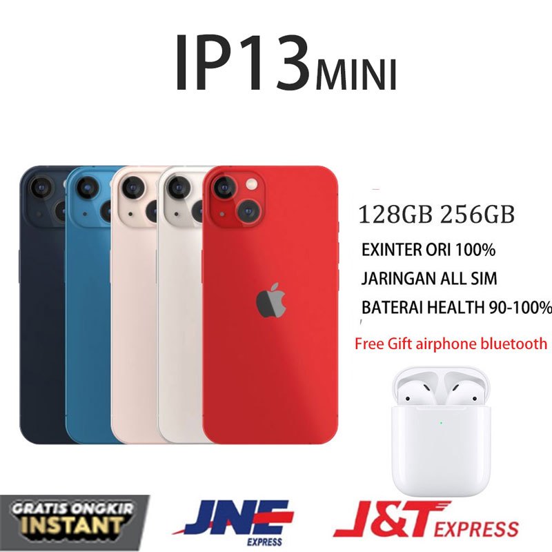 APPLE iPHONE 13mini 128GB MULUS LIKE NEW ip13SECOND ORIGINAL GOOD CONDITION ip hp13mini
