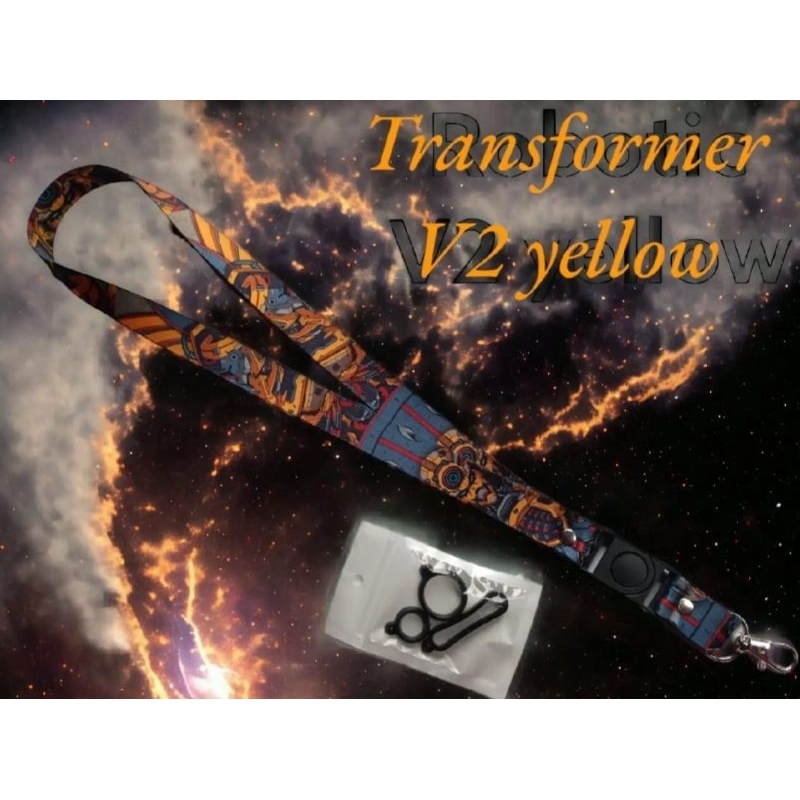 

Tali Lanyard/Gantungan HP/Gantungan Kunci/Gantungan pdd&Mod Full printing (Transformer v2 Yellow)