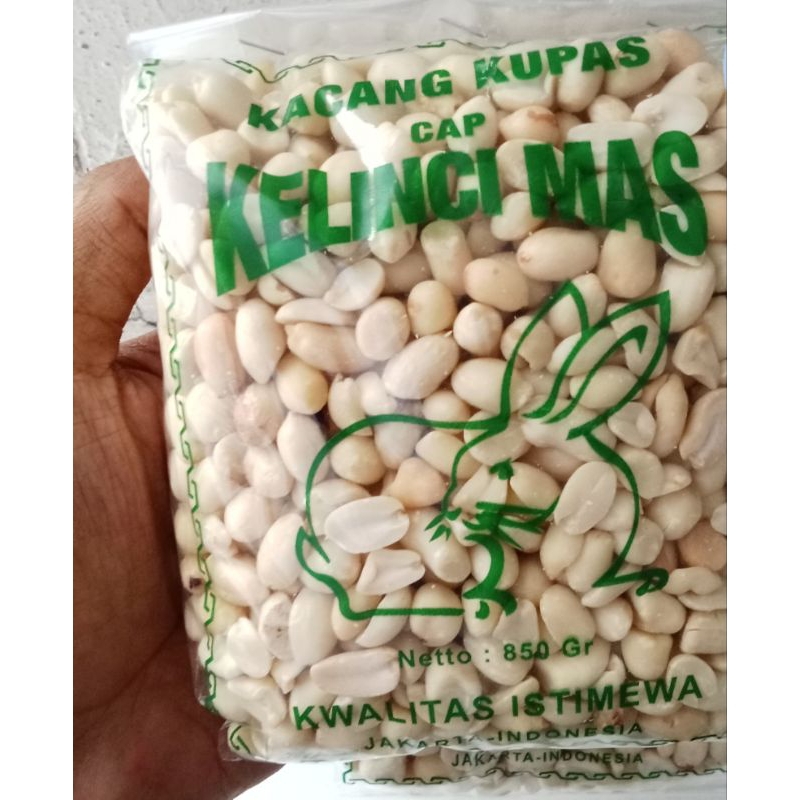 

kacang kupas kelinci mas 1 pack (470 gr) / promo kacang kupas