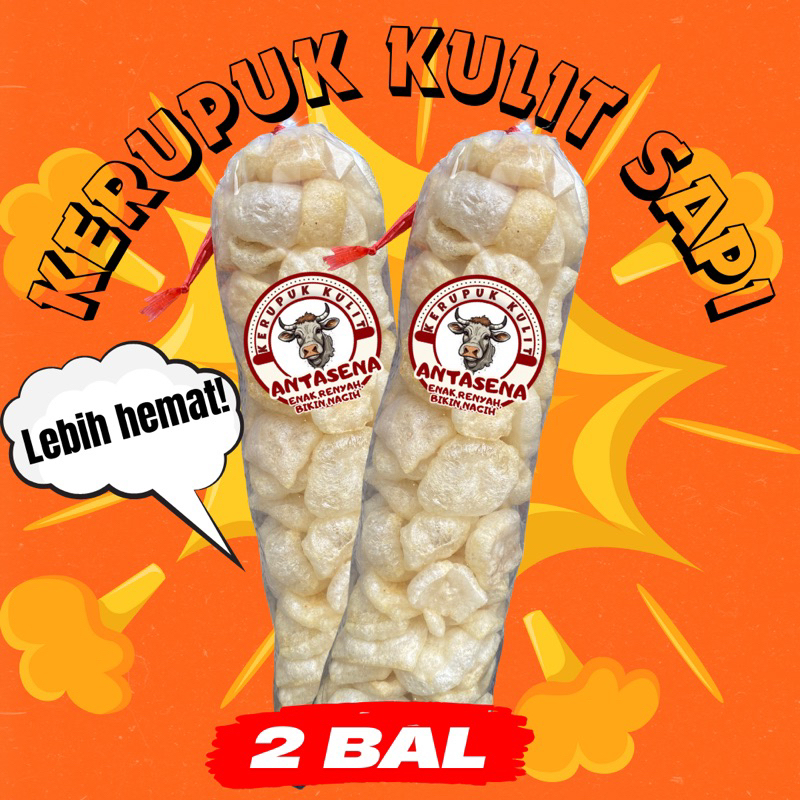 

Kerupuk kulit sapi 2 ball dorokdok lebih hemat jangek