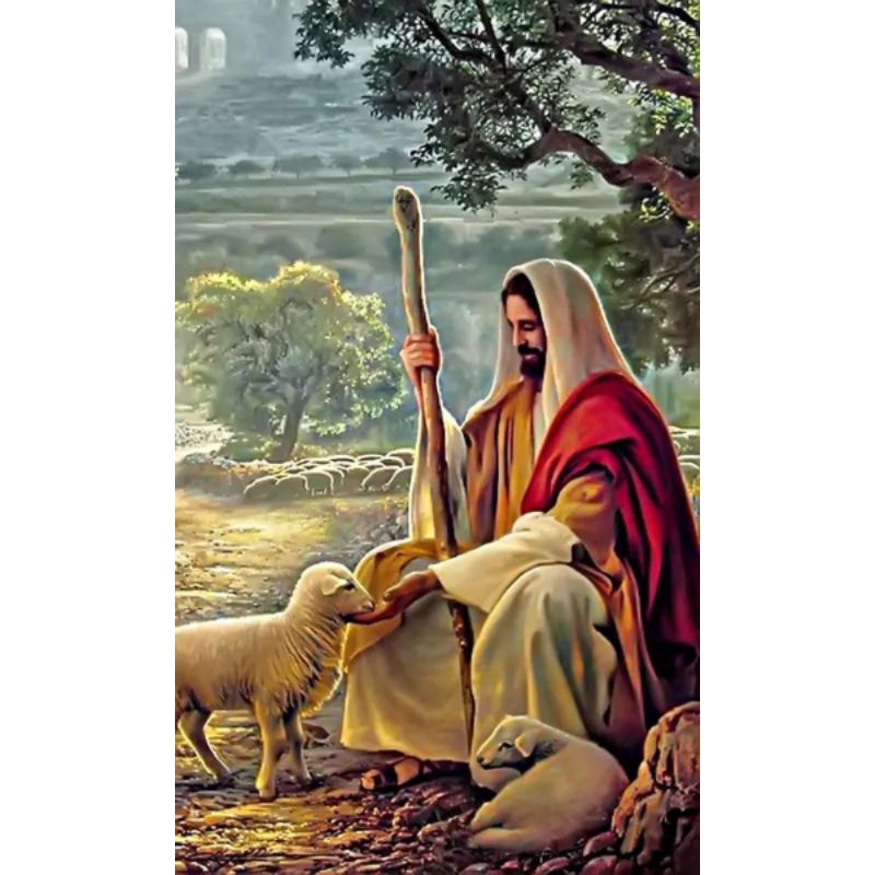 Poster cetak, Tuhan' Yesus, hiasan dinding, Tuhan' Yesus, bisa cod