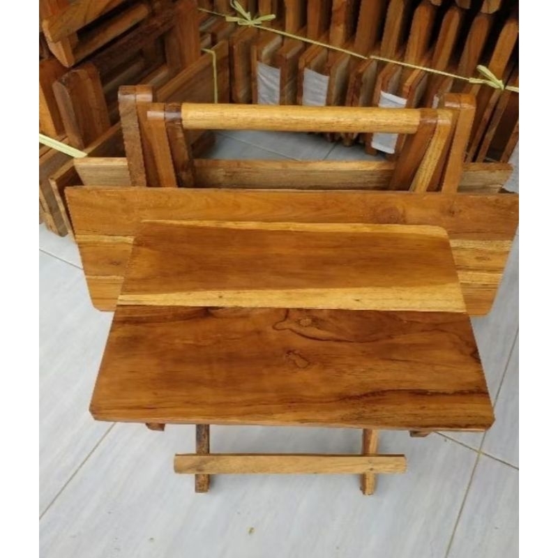 Meja Lipat Kayu Portable Rehal Al Qur'an Jumbo Meja Ngaji