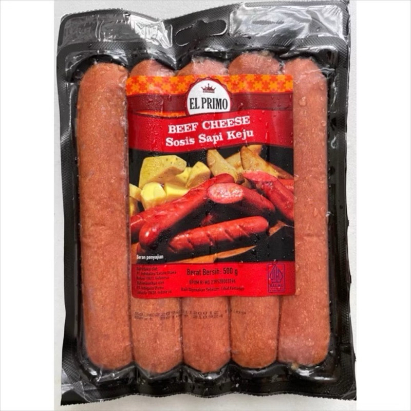 

El primo Beef cheese Sosis sapi keju 500gr