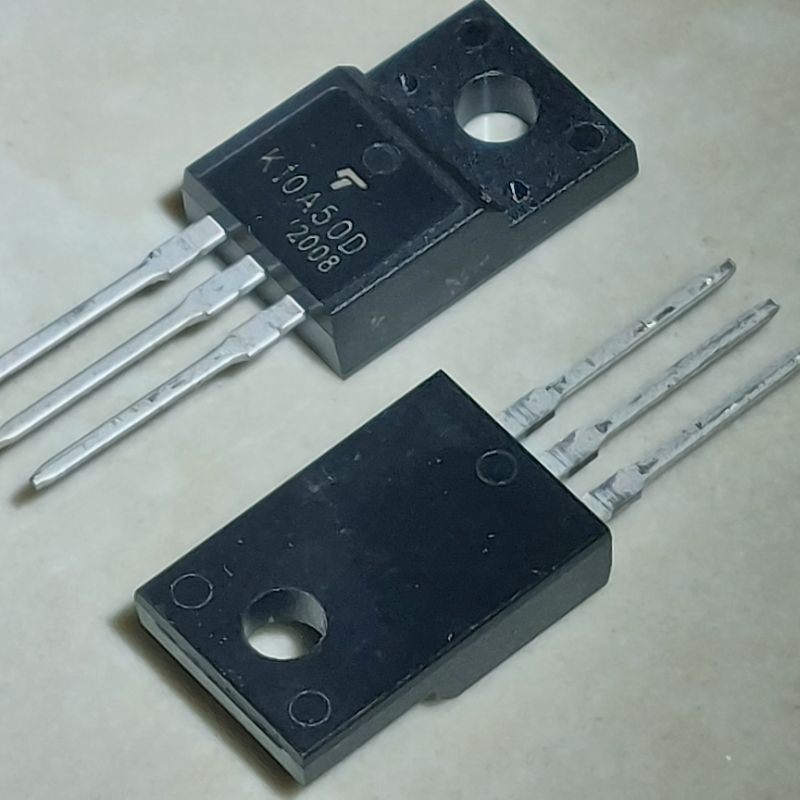 2 Buah 2Pcs K10A50D TK10A50D Mosfet N-Channel Toshiba 10A 500V To-220f