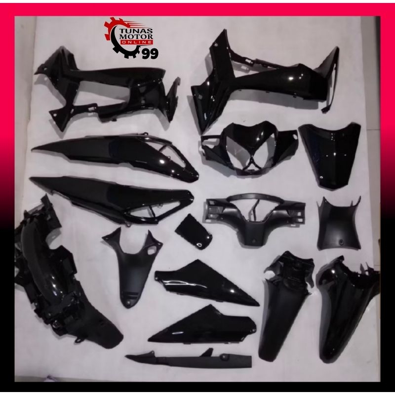 FULL BODY SUPRA X 125 BATMAN 2007 - 2013 | SUPRA X 125 D LAMA 2004 - 2007 HITAM WIN KUALITAS ORISINI