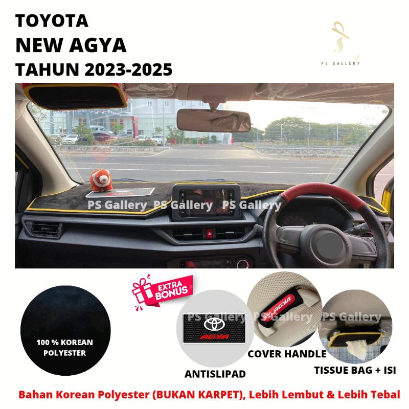 Alas Dasbor Mobil New Agya 2023-2025 Aksesoris Cover Dashboard Premium