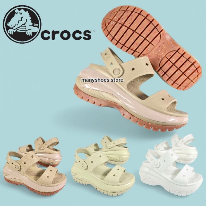 SANDAL CROCS MEGA CRUSH SLIDE/SANDAL CROCS WANITA/CROCS MEGA SLIDE