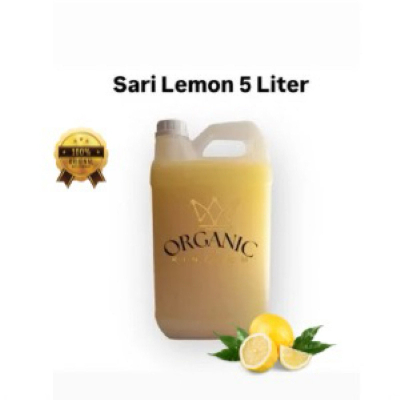

Sari Lemon Curah 5 Liter Organic Kingdom Original 100% Sari Lemon Asli