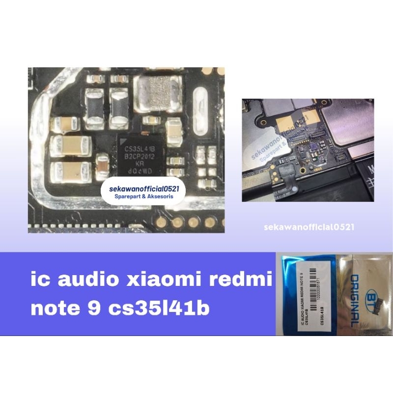 IC AUDIO XIAOMI REDMI NOTE 9 CS35L41B