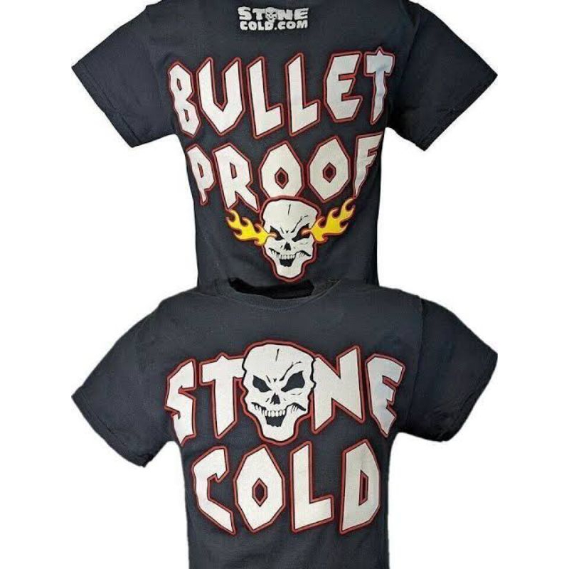KAOS TSHIRT STONE COLD STEVE AUSTIN BULLET PROOF