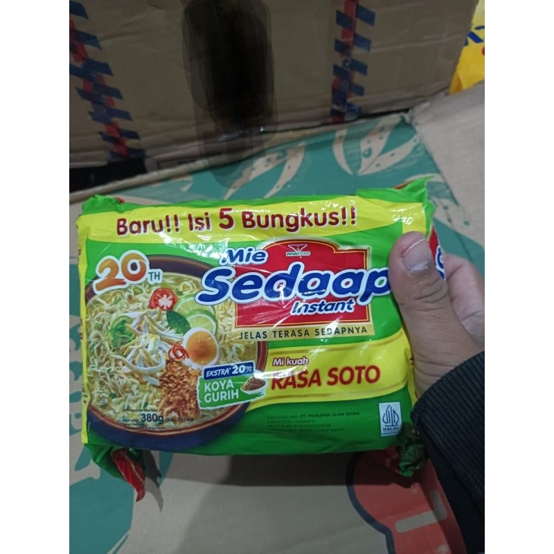 

Mie SEDAP SOTO isi 5 bungkus