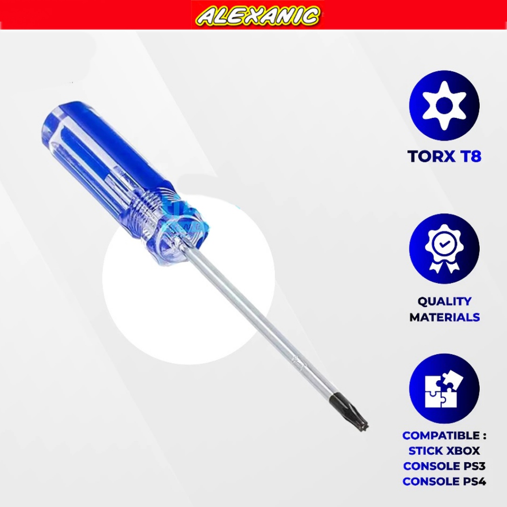 Obeng Bintang Torx T8 | Obeng TORX T8 | Obeng Stik Xbox PS3 PS4