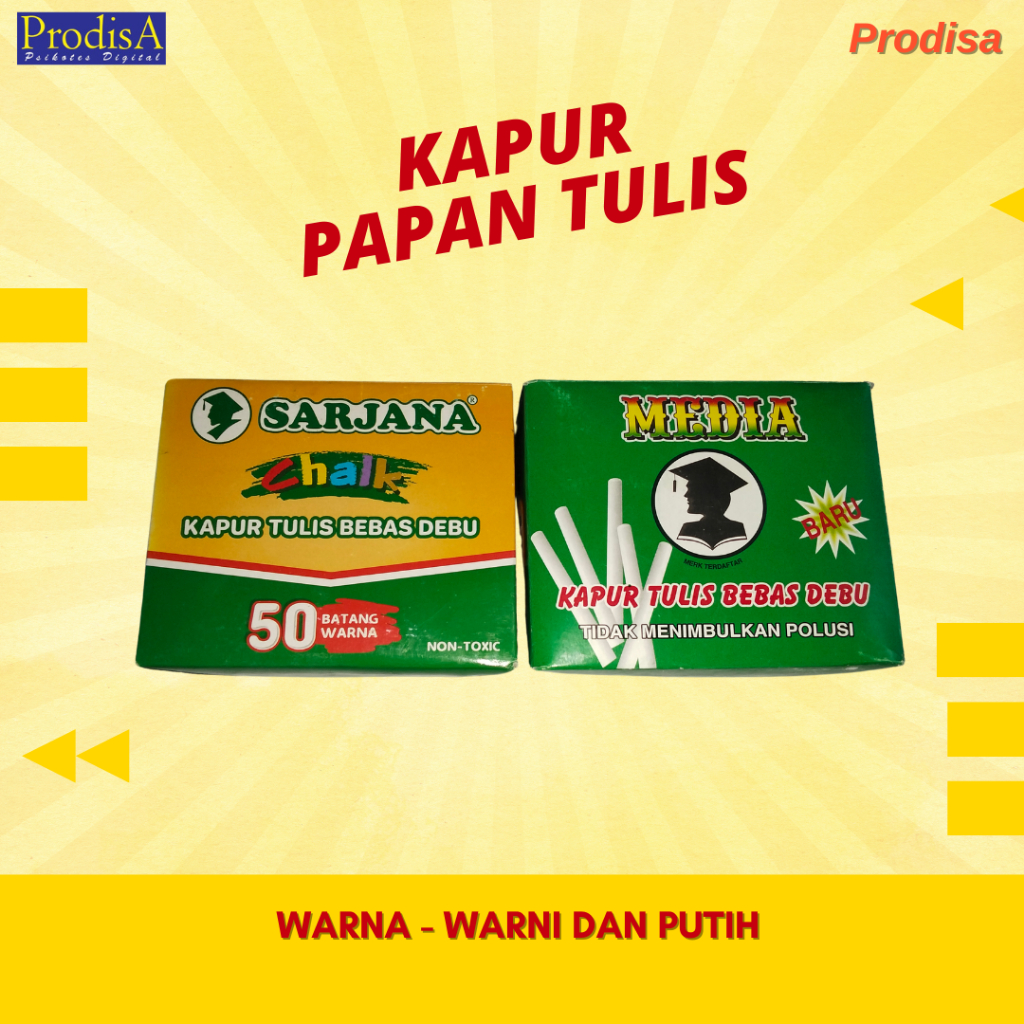 

KAPUR PAPAN TULIS (WARNA-WARNI DAN PUTIH)