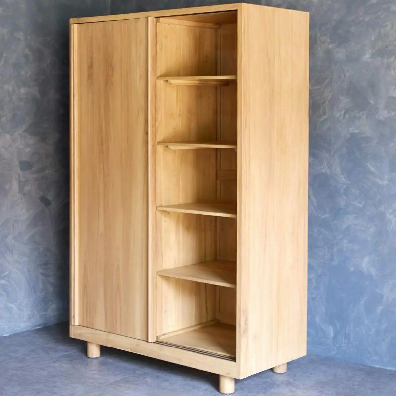 Lemari minimalis pintu 2 sliding