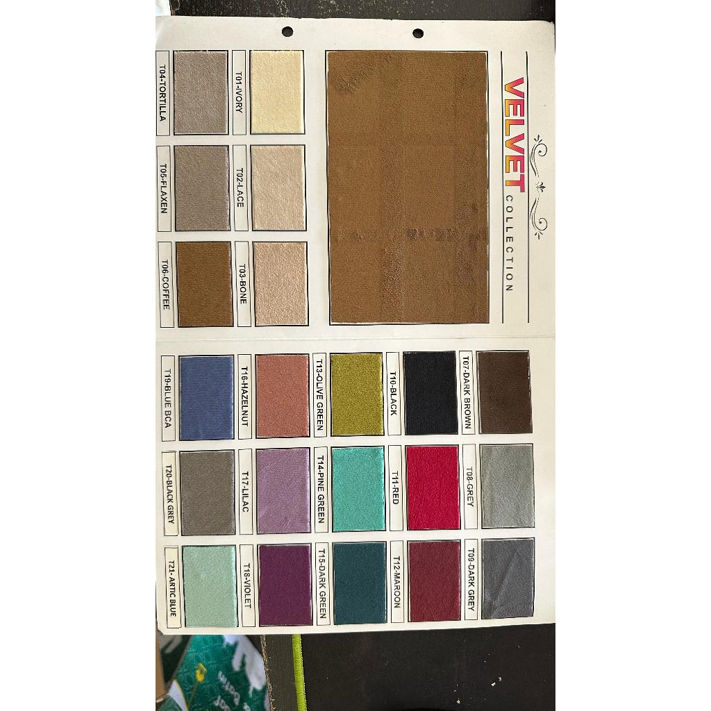 Kain Sofa Velvet / Bludru Lembut / Bludru Adem / Kain Interior / Kain Bludru Halus