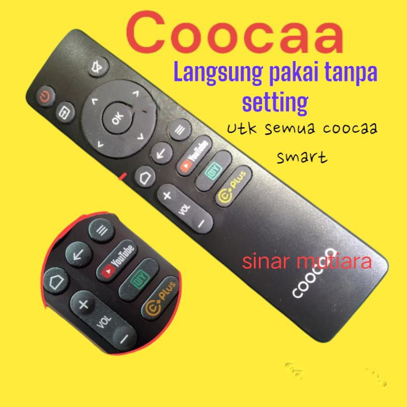Remot coocaa remote coocaa mirip ASLI 32S7G 40S3U 40S5G 43S3U43S7G