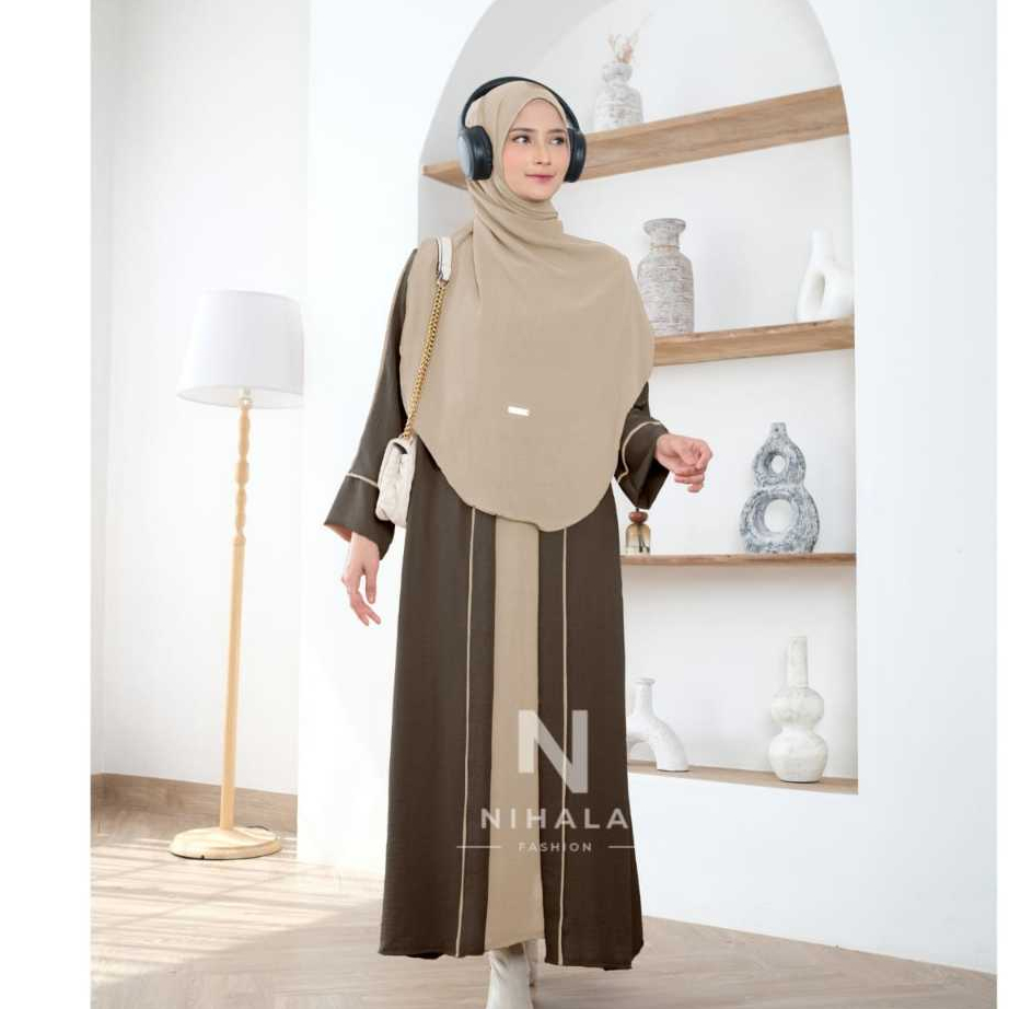 abaya turkey set hijab gamis dewasa model terbaru  bahan cey crinkle premium ukuran S,M,L,XL,XXL