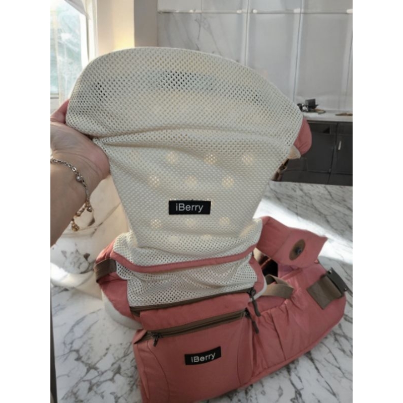 Preloved Gendongan Bayi hipseat iBerry Windsor G01 9in1 bisa sampai 3 tahun