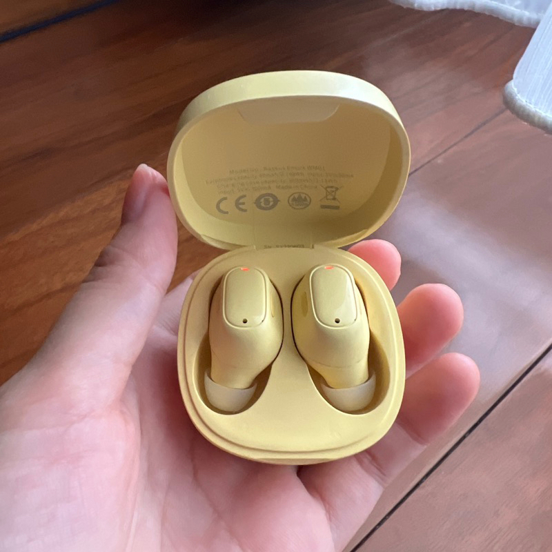 TWS Baseus Encok WM01 Yellow Kuning Wireless Bluetooth Earbuds Earphones Headset Kuning Yellow Prelo