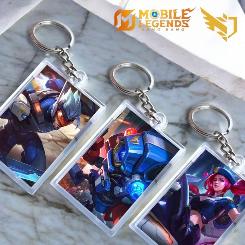 Gantungan Kunci Mobile Legends Saber Squad (Ganci Keychain Akrilik Custom)