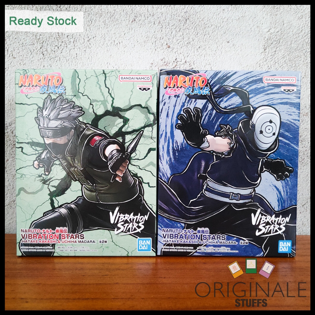 Banpresto Naruto Shippuden Vibration Stars Hatake Kakashi vs Madara Uchiha / Obito / Tobi Figure Jap