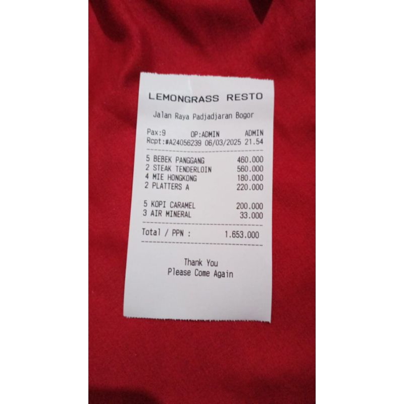 

cetak nota resto / apotik / pembeli custom