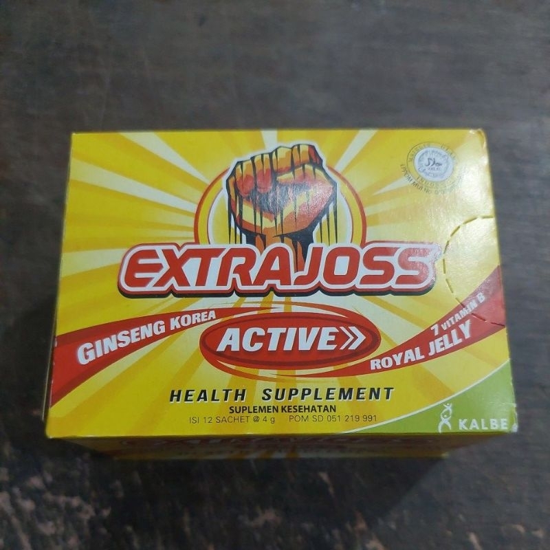 

Extrajoss Isi 12 Sachet Minuman Untuk Meningkatkan Stamina