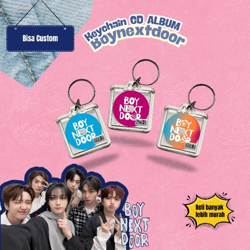 Keychain CD Album BOYNEXTDOOR (BISA CUSTOM) / KEYCHAIN KPOP / KEYCHAIN MURAH
