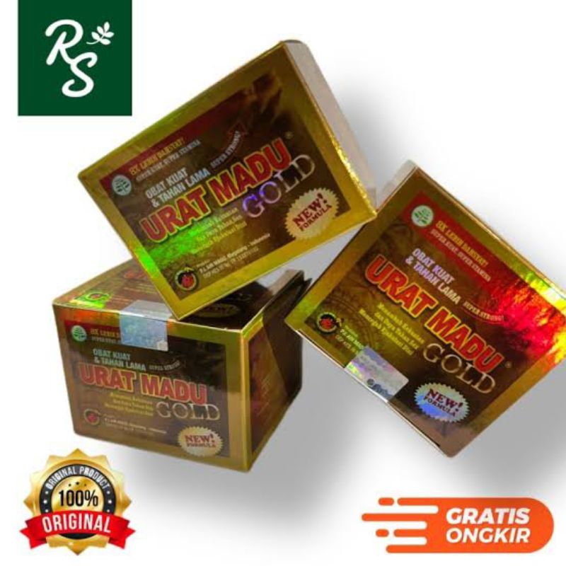 Kapsul Herbal Urat Madu Gold Original Isi 20 Kapsul