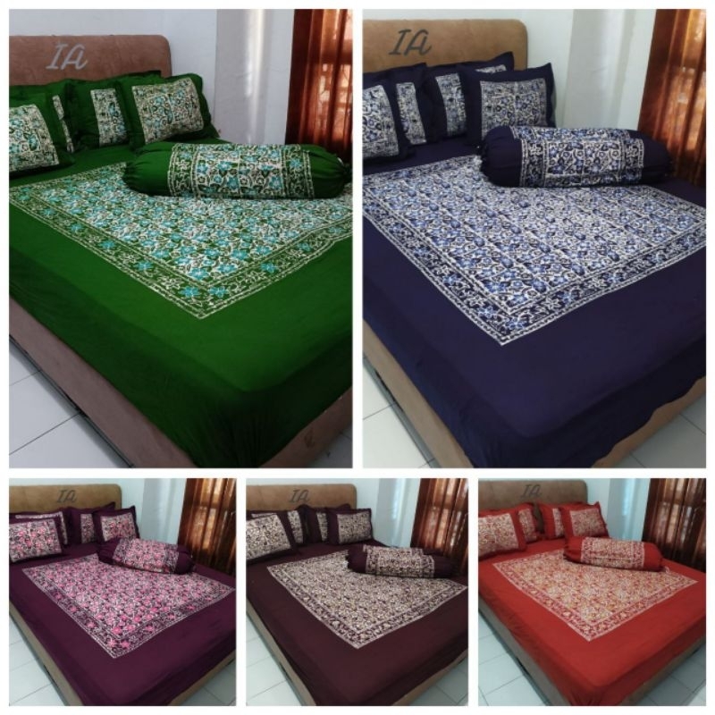 SPREI BATIK CAP JUMBO DAN JUMPUTAN Ukuran 200X200X20  | SPREI BATIK CAP JUMBO  | SPREI UKURAN 200X20