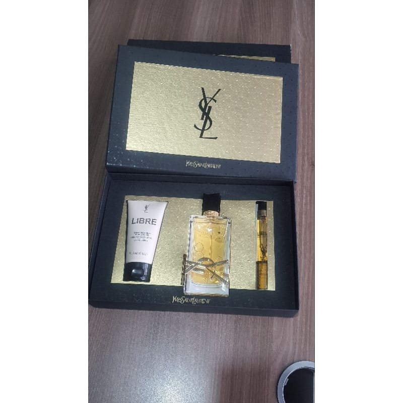 ysl libre set edp 90ml, 10ml + body lotion
