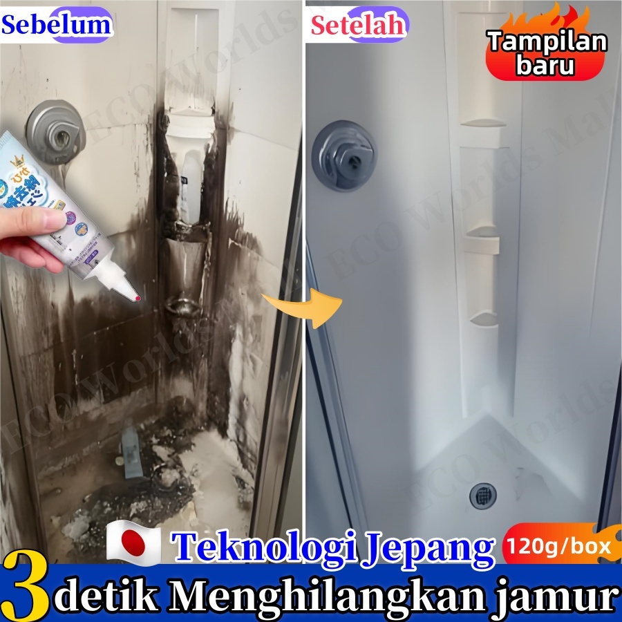 Gel Anti Jamur Obat Penghilang Jamur Keramik Karet dan Kaca Pembersih Jamur Ubin Kamar Mandi Dapur