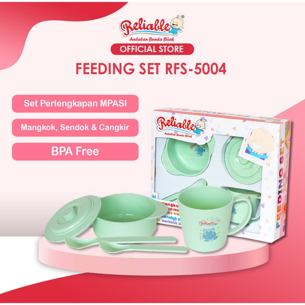 Reliable Feeding Set Bayi Tempat Makan Minum Bayi Box Kecil - 5004