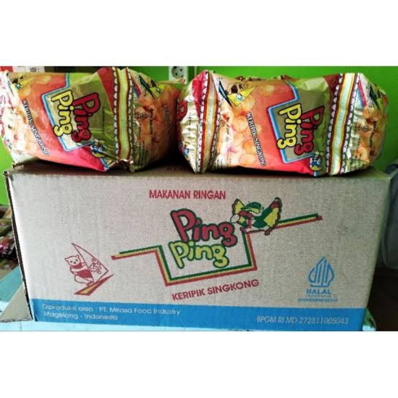 

1 DUS SNACK JADUL MURAH PING PING KEMASAN 4 RENCENG ISI 40 PCS