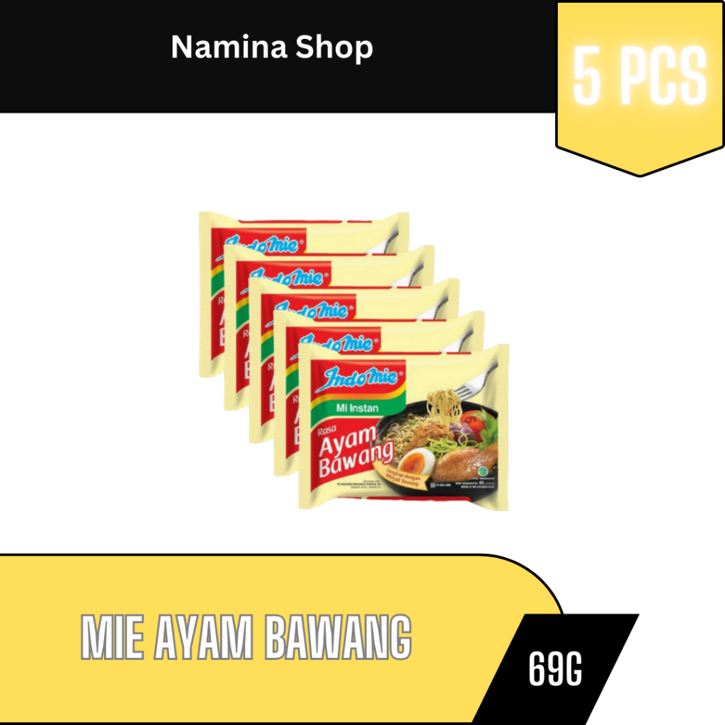 

INDOMIE MI INSTAN AYAM BAWANG 69G - 5 PCS - BANDUNG
