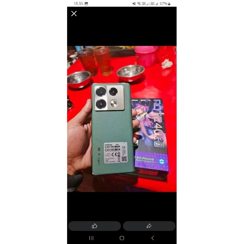 infinix note 40 pro second