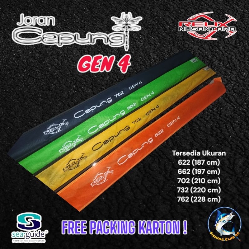 Joran Capung Gen 4 By Relix Nusantara, Joran Ultralight Spinning,, Joran UL, Joran Casting, Seaguide