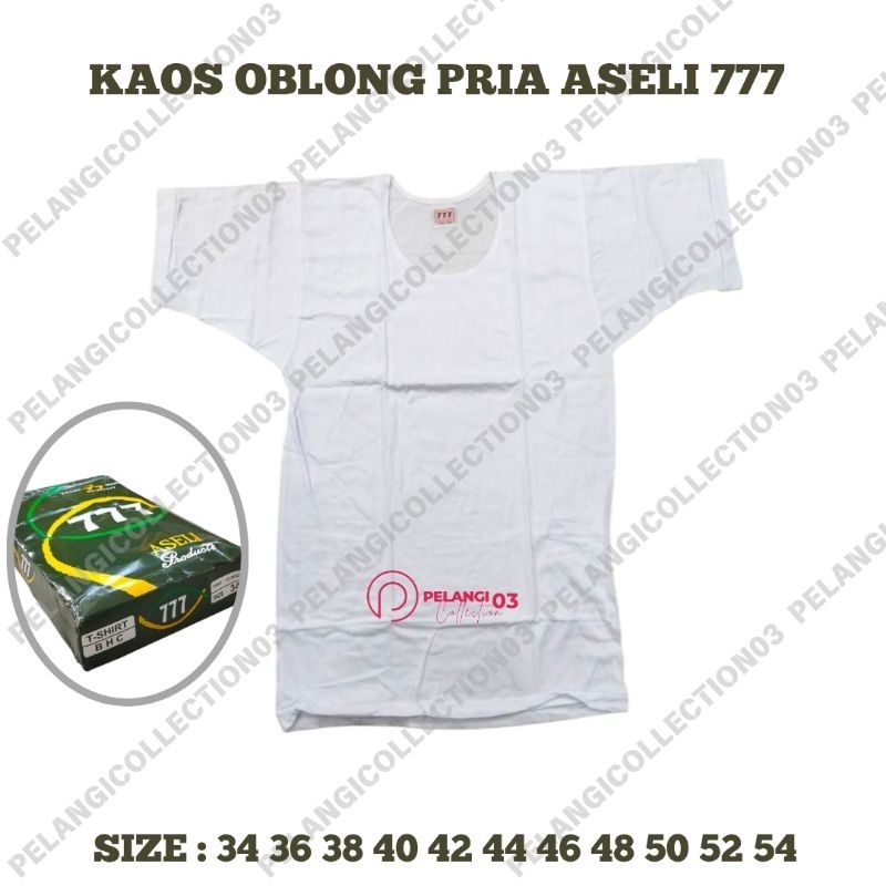KAOS OBLONG PRIA ASELI 777 BAHAN KATUN