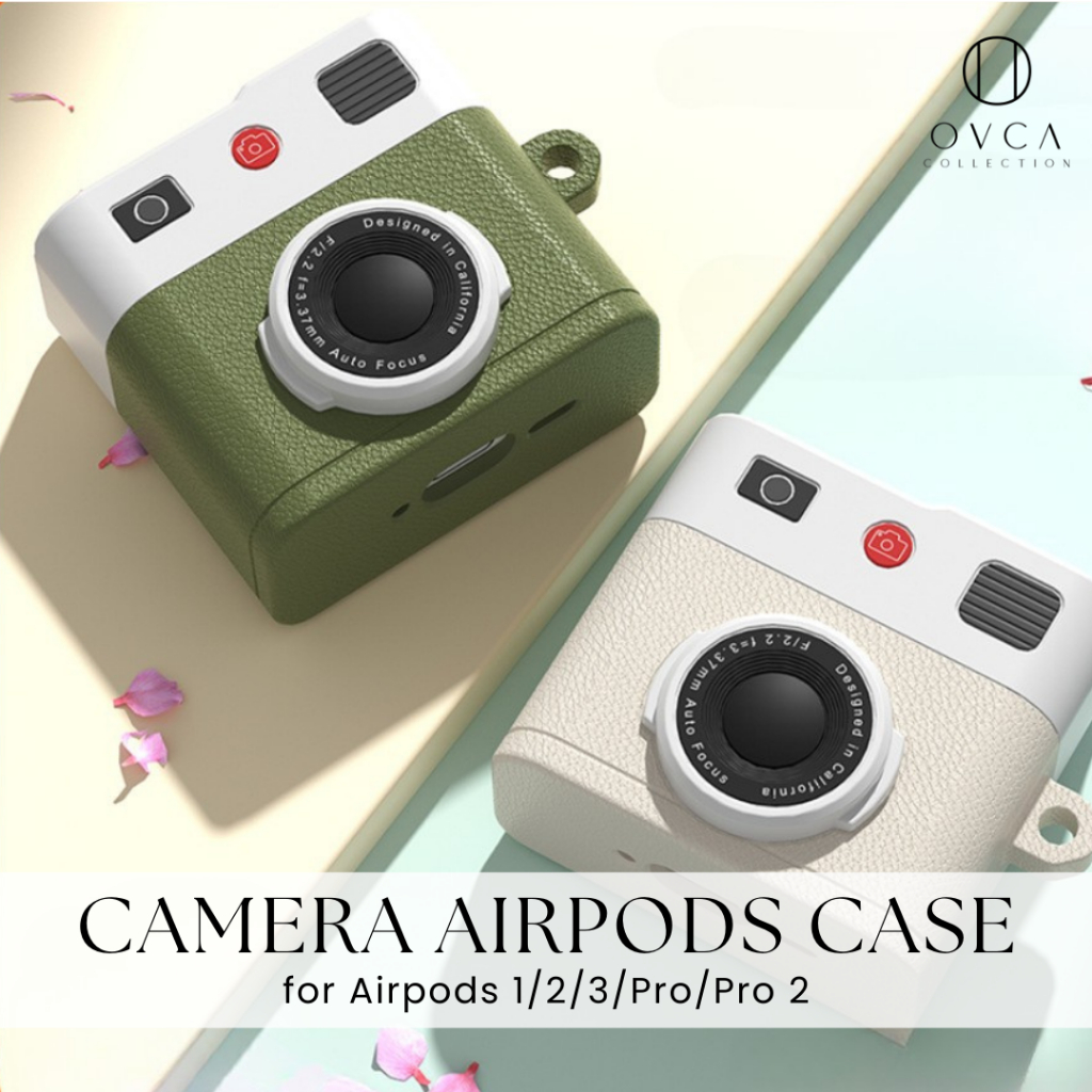 Airpods Case 1 / 2 / 3 / PRO Earphone Cover Silikon Pelindung Casing Apple Earbuds Insta Retro CAMER