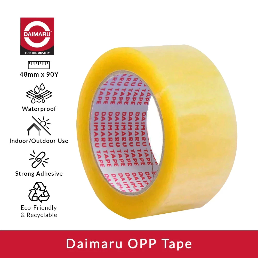 

DAIMARU lakban bening 48mm x 90yard 2"inch isolasi Berkualitas harga 1Pcs
