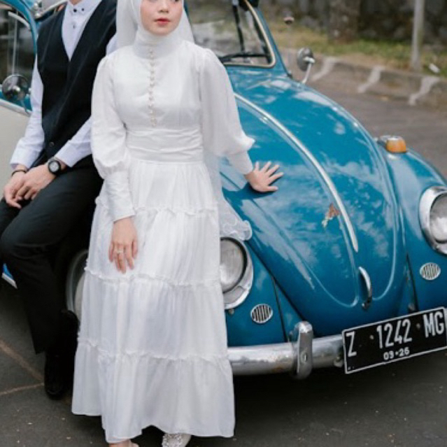 Preloved Dress Putih Prewedding