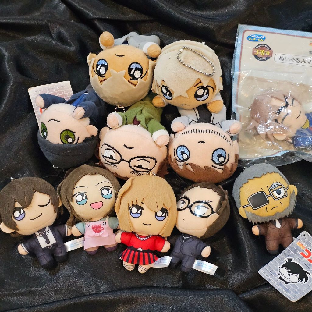 [ DETEKTIF CONAN / CONAN PART 2 ] GANTUNGAN KUNCI PLUSH BAG CHARM DETEKTIF KONAN ORIGINAL Detektif C